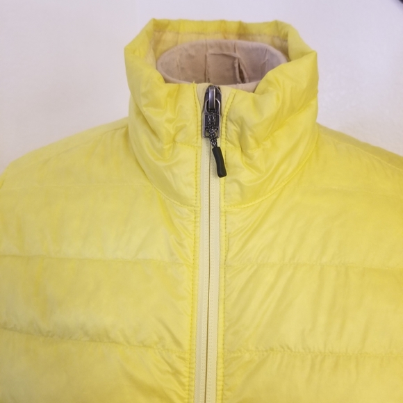 REI Co-Op Sz S Down Puffer Jacket Yellow Packable Women's - Picture 2 of 6
